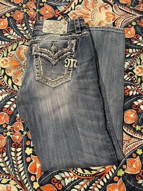 Y2K Lowrise Lightwash Miss Me Straight Leg Jeans